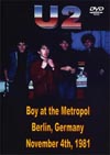 U2 BOY AT THE METROPOL BERLIN,GERMANY NOVEMBER 4th,1981